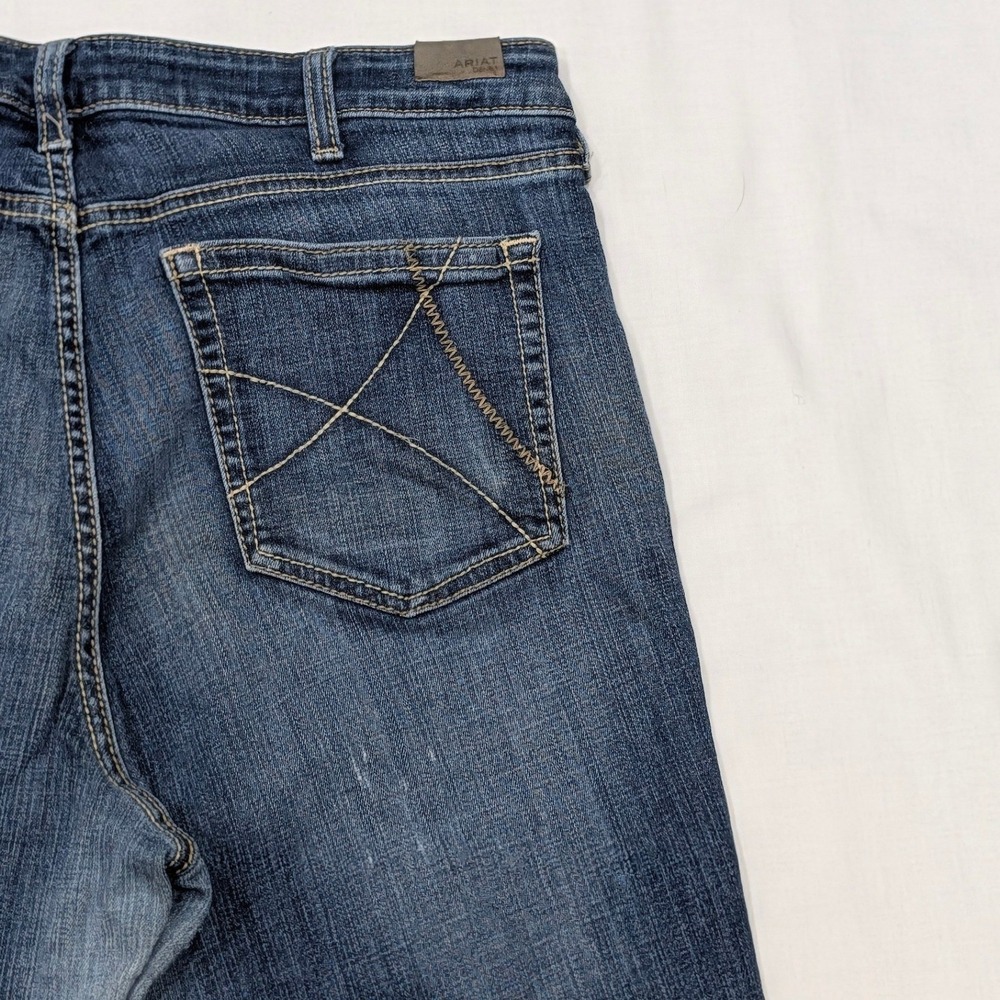 Ariat Denim Slim Trouser Jeans Medium Wash Blue 34R Womens Bootcut
